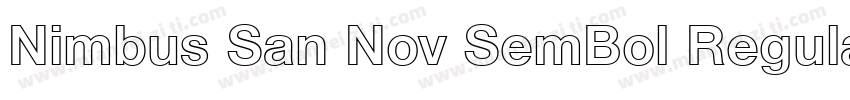 Nimbus San Nov SemBol Regular字体转换